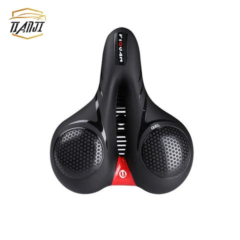 New Breathable Rubber Big Butt Cushion Bicycle Seat Thickened Sponge Silicone Shock-absorbing Bicycle Saddle with Tail Light