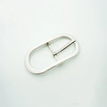 New Design 30mm Zinc Alloy Metal Strap Buckles Custom Size Oval Belt Buckles with Solid Western Style for Garments and Bags