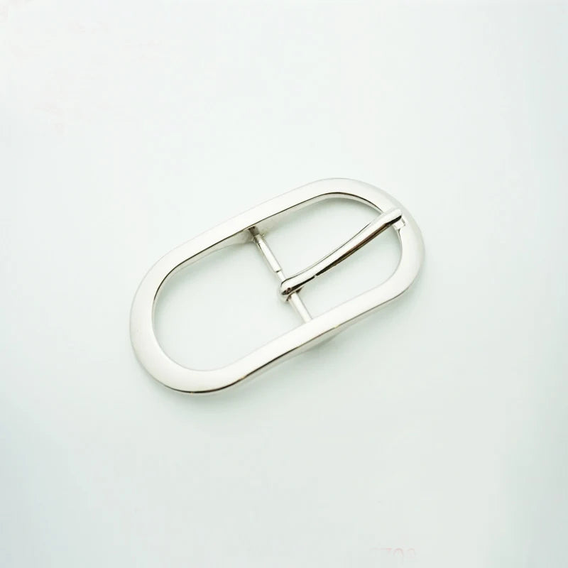 New Design 30mm Zinc Alloy Metal Strap Buckles Custom Size Oval Belt Buckles with Solid Western Style for Garments and Bags