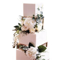 Square Rectangle Cake Separator Metal Gold Cake Stand for Wedding Cake