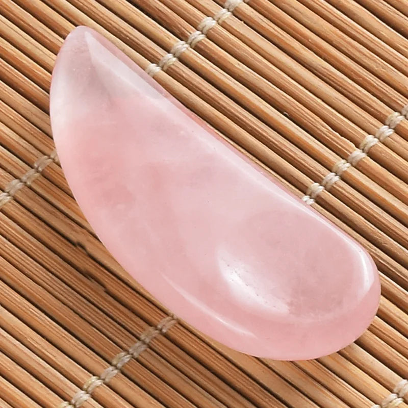 HZ Private Label Eye Cream Beauty Tools Cosmetic Massage Applicator Rose Quartz Stone Spatula