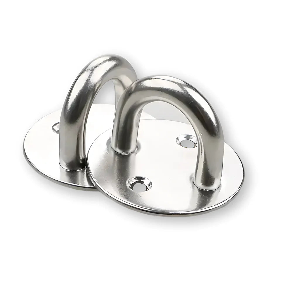 High Quality Durable 304/316 Stainless Steel Pad Circle Eye Hook Plate Marine Ringing Hardware Polished