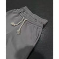 Double Waists Sweatpants Custom Manufacturer High Quality 100% Cotton Sun Faded Casual Pants Straight Acid Washed Sweatpants