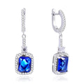Luxury Nordic Design Large Stud Huggie Earrings Women Sterling Silver Gold Rose Gold Plating Featuring Emerald Gifts Parties