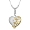 Melted Heart Shape Pendants for Necklace Real 925 Sterling Silver CZ Pendant Necklaces Jewelry for Women Fine Accessory Jewelry
