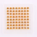 VOAINO 1.6 mm 1.65 Cts  Loose Melee Round Yellow Sapphire Beads Stone Gemstones Cabochons for Jewelry Embellishments