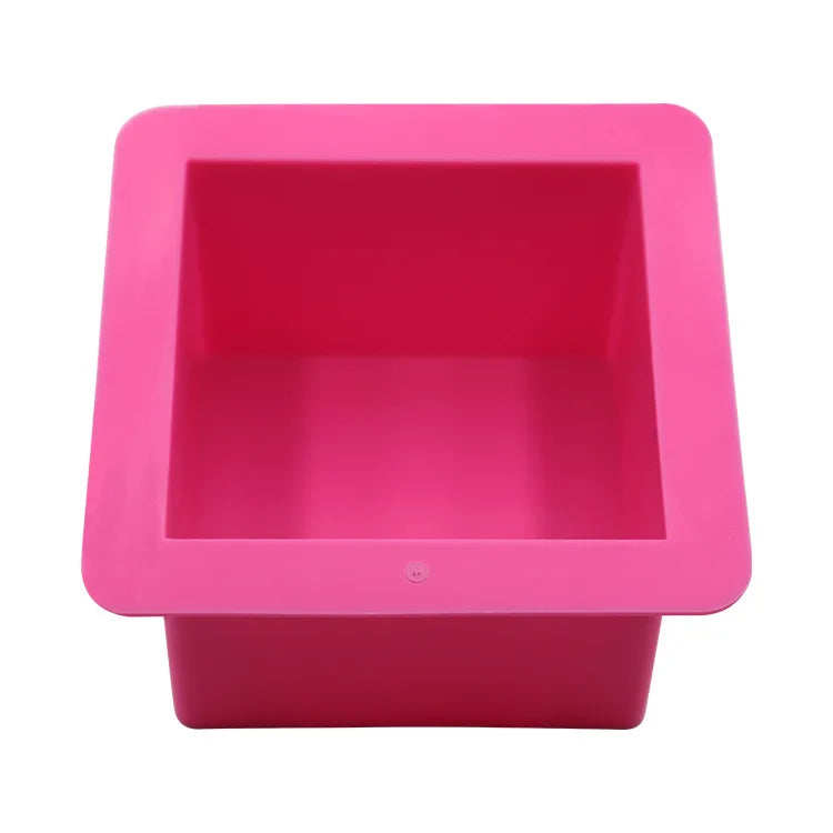 BPA Free DIY Handmade Square 6x6x3cm 110g Soap Making Mould Reusable 500ML 9X9X6.5cm Silicone Square Soap Mold