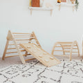 Wooden Climbing Triangle Indoor Kids Play Gym Playground Climbing Frame