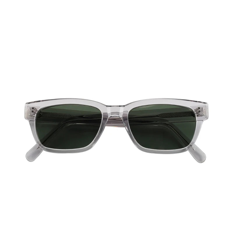 Wholesale Small Frame Black Acetate Sunglasses Hot Sale Fashion Eyewear with Comfortable Transparent Tac Lenses Light Weight