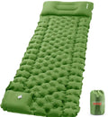 40D Nylon  with TUP Coating  Green Color    Air Pad  Inflatable Mattress  Compact Ultlight Easy Carry Inflatable Pad