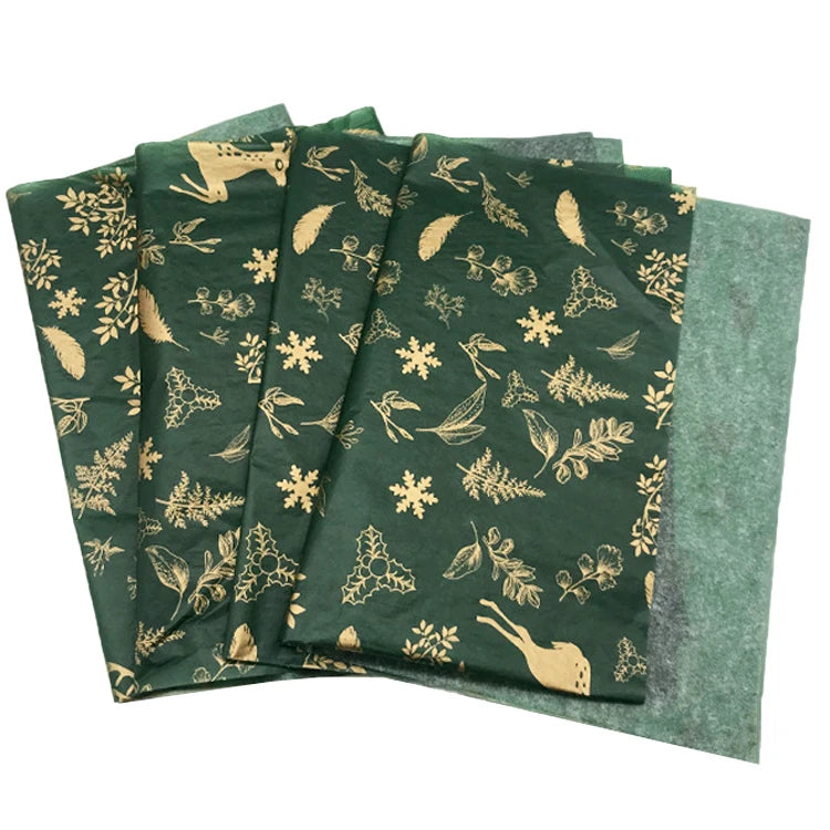 Custom Printing Logo Patterned Tissue Paper Packaging for Gift