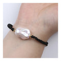 Zhuji New Latest Design White Baroque Natural Freshwater Pearl Bracelet