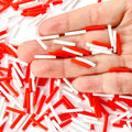 200pcs/bag 2 Colors Soft Silicone Earring Sleeve Ear Needle Earring Protection Tube Protective Sleeve Jewelry Accessories V141