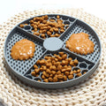 Wholesale Silicone Slow Feeding Pet Dog Licking Pad Multicolor Rounded Outdoor Bowl with Suction Cups
