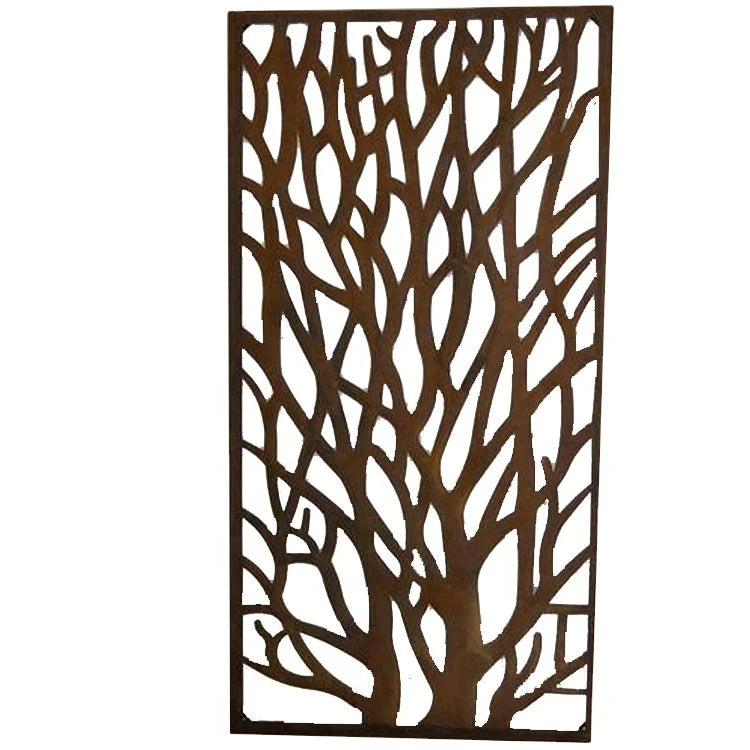 Laser Cut Exterior Decorative Metal Panels Exterior Screen Art Designs Stylish Metal Screens & Room Dividers