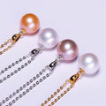 Wholesale 7-8mm Freshwater Button Pearl Necklace Earrings Nature Pink Color 10mm Diameter White Pearl Jewelry Loose Pearls