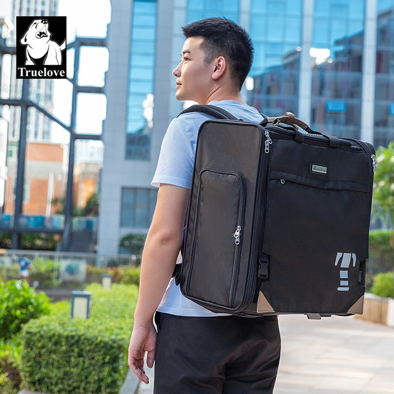 Truelove Stocked Airline Approved Portable Foldable Pet Bag Carrier Dog Cat Polyester Waterproof Outdoor Breathable RTS Backpack