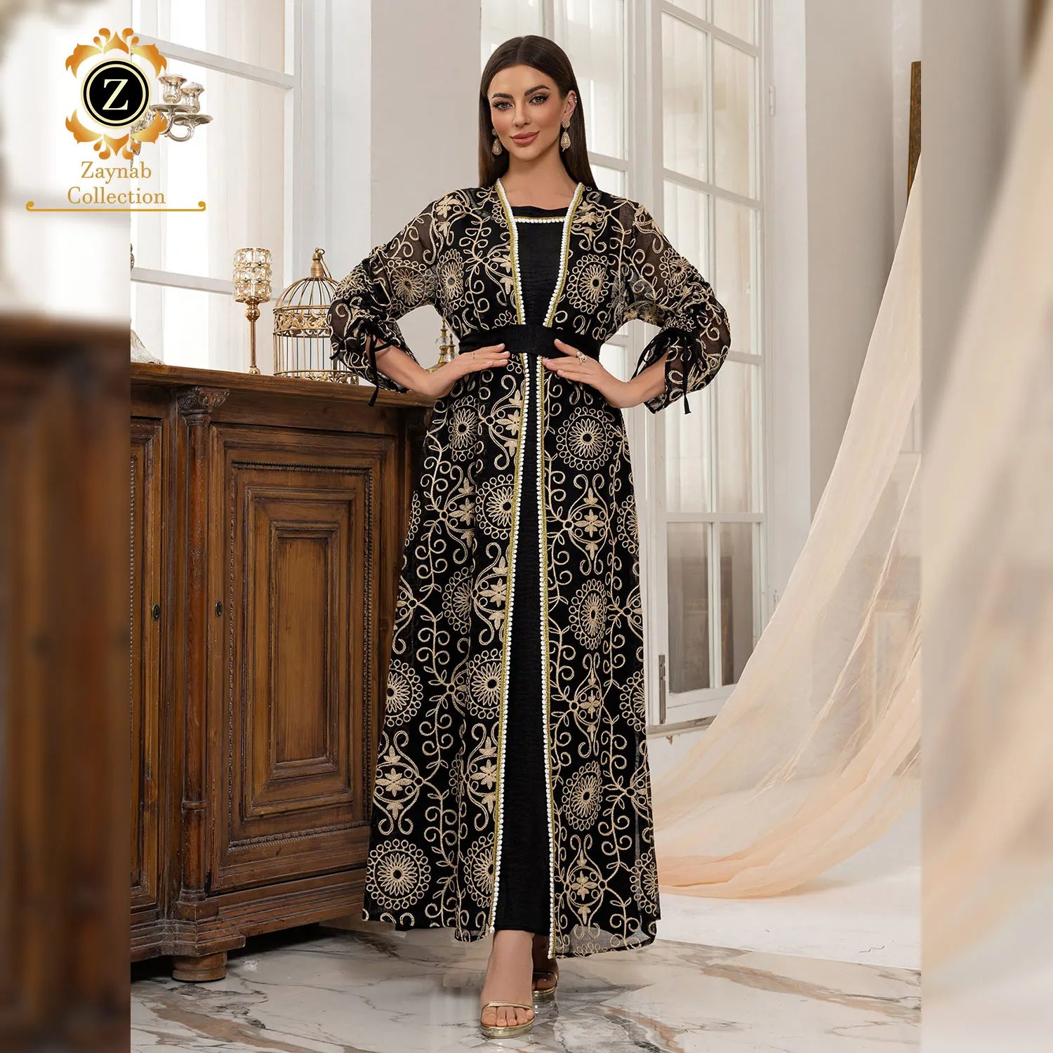 Zaynab Wholesale Abaya Eid Fashion Manufacturers Islam Clothing Femmes Robe Women Muslim Dress Abaya