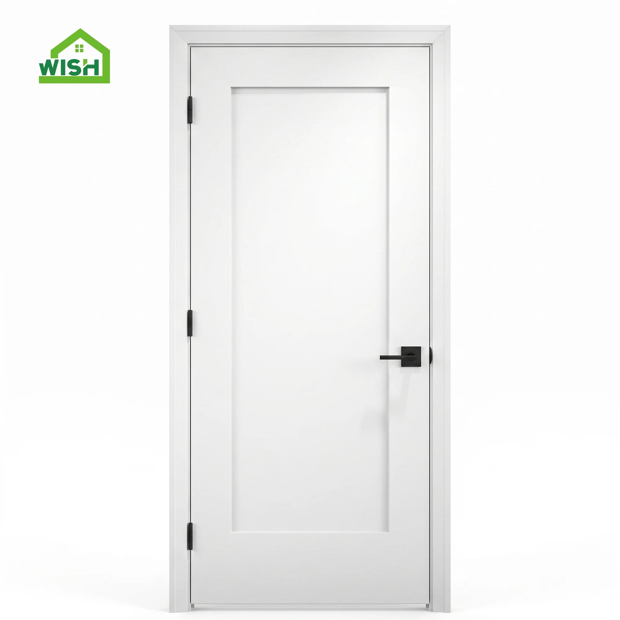 Custom Modern Composite Wooden HDF Door Waterproof Manual Opening Entry for Interior Home Apartment Hotel Villa Resort Partition
