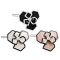 Classics Camellia Women Hair Clips Recyclable France Acetate Hair Pins with Pearl 5.8cm Small Size Camellia Girl Hairpin