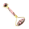 Diy Private Label Custom Logo Guasha Stone Jade Rhodonite Jasper Roller for Face Beauty