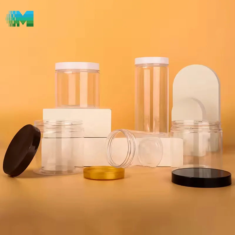 Top Selling Luxury Durable PET Plastic Jars Storage Design Multi-purpose Eye Cream Skin Care Plastic Jars for Storage