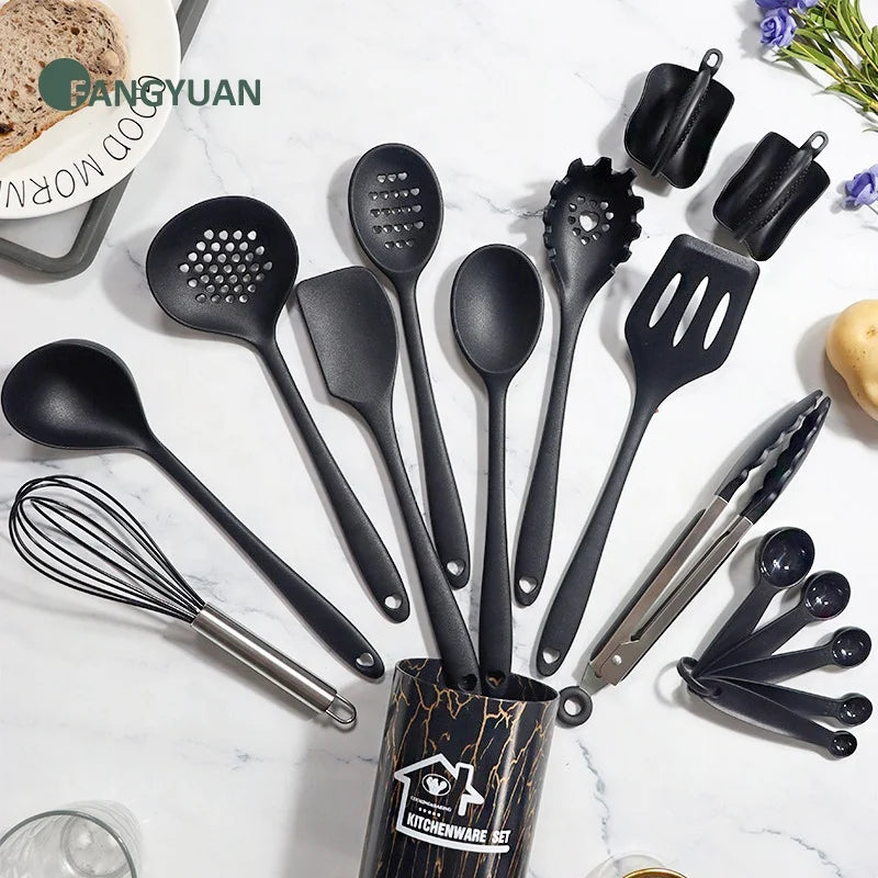 New Arrival 18pcs Kitchenware Accessories Measuring Tools Gloves Silicone Cooking Utensils Kitchen Set De Cuisine Wholesale