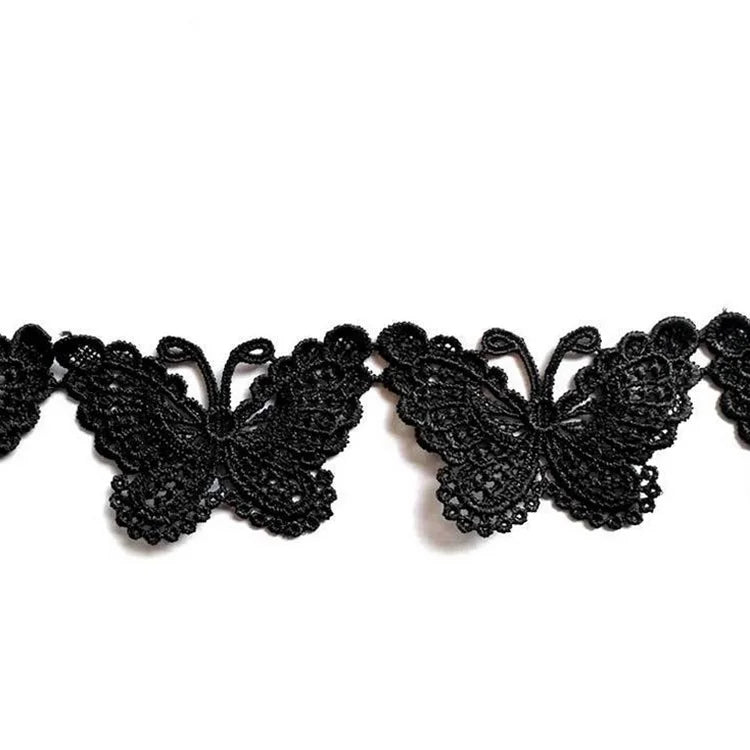 Factory Sale Lace Boutique Butterfly Lace Applique Trim for DIY Sewing Craft Clothing Accessories