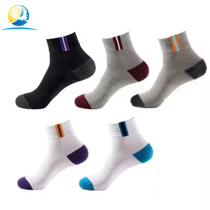 Hot Sale Very Cheap 100% Organic Cotton Mens Socks Best Breathable Ankle  Men Socks