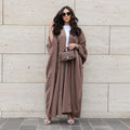 Luxury Modest Abaya Girl Women Muslim Dress Kaftan Open Abaya