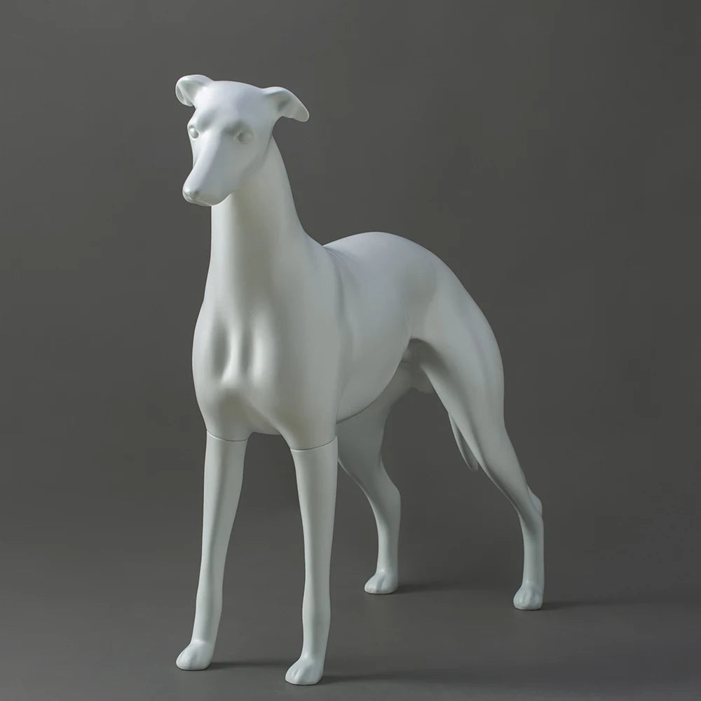 LT Fiberglass Dog Mannequin Greyhound Dog Mannequins for Pet Clothes Display Dog Model Mannequin