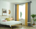 High Quality Simple Modern Soft Color Matching Drapes Black-Out Linen Curtains for Living Room and Bedroom