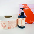 Custom Logo Waterproof PVC Clear Circle Gold Foil Adhesive Label Roll Sticker Shampoo Perfume Cosmetic Use