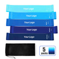 Durable Custom Logo Anti Slip Latex Pull up Mini 5 Loop Exercise Band Resistance