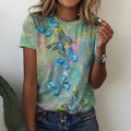 Summer Womens T-shirt Fashion Short Sleeve 3D Floral Print O-neck Casual T Shirt for Women's Plus Size 6XL Y2k Tee Shirts