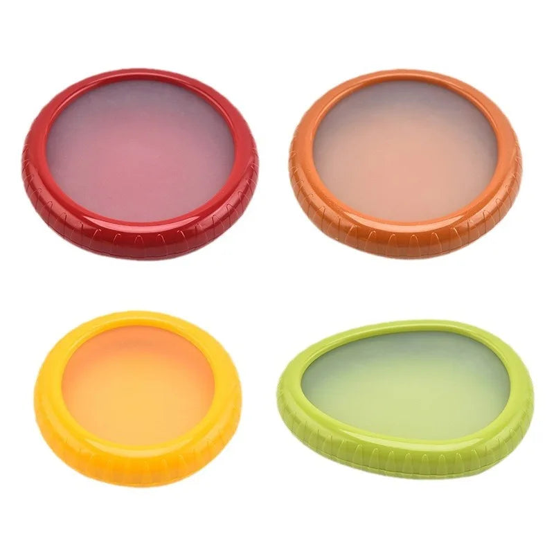 Silicone Fruit Preservation Box Cute Design Silicone Fruit Preservation Box with Film Seal for Travel Use