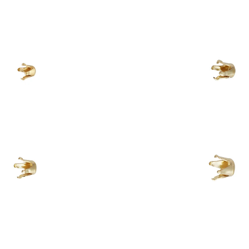 Beadsnice Beads-caps for Jewelry Making Flowe- Cap-beads Gold Necklace End Tip Tassel-caps  ID 40792