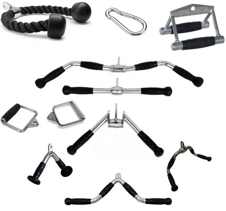 Commercial Gym Fitness Equipment High Pull-down bar Strength Training Fitness Accessories Gym Cable Handle