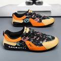 New PU Upper Men's Low Top Flat Shoes Soft Sole Trendy Sports Walking Shoes for Men