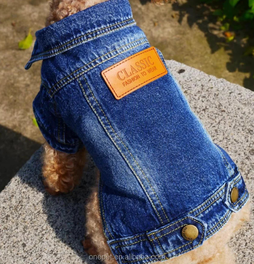 Cheap High Quality Jean Clothes Pet Cowboy Dog Denim Jacket
