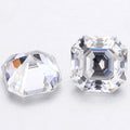 Starsgem Hot Sale Gemstone Stones White Color Diamond Stone Loose Synthetic Asscher Cut Moissanite