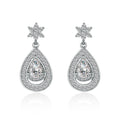 Sterling Silver 925 Jewellery Charms 925 Sterling Silver Drop CZ Earring