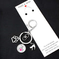 Friendship Cat Dog Paw Rescue Mom Unicorn Cowboy Horseshoe Horse Unicorn Ring Key Chain