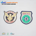 Fashion Caps Parches Designer Custom Logo Heat Press Iron on Woven Patches Labels for Hats