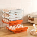 Hot Selling Refrigerator Egg Dispenser Storage Box Transparent Plastic 32 Grid Eggs Drawer Type Kitchen Egg Container