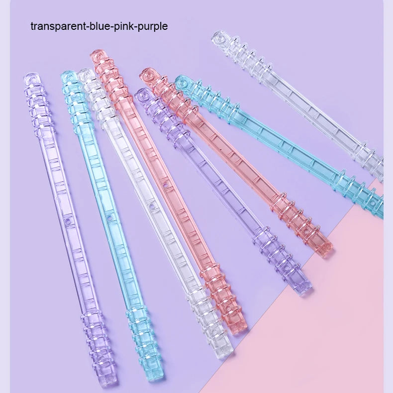 A4 A5 B5 20 26 30 Holes Plastic Simple Design Creative Loose Leaf Binder Rings for Notebook Planners Promotional Office Products