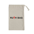 8oz Reusable Natural Cotton Cosmetic Bag Silk Satin Drawstring Closure Custom Logo Jewelry Shopping Pouch Letter