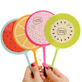 Kawaii  Fan Style Fresh Fruit Design Ballpoint Pen Ball Pen Funny Students' Gift Kids' Toy Office School Supplies
