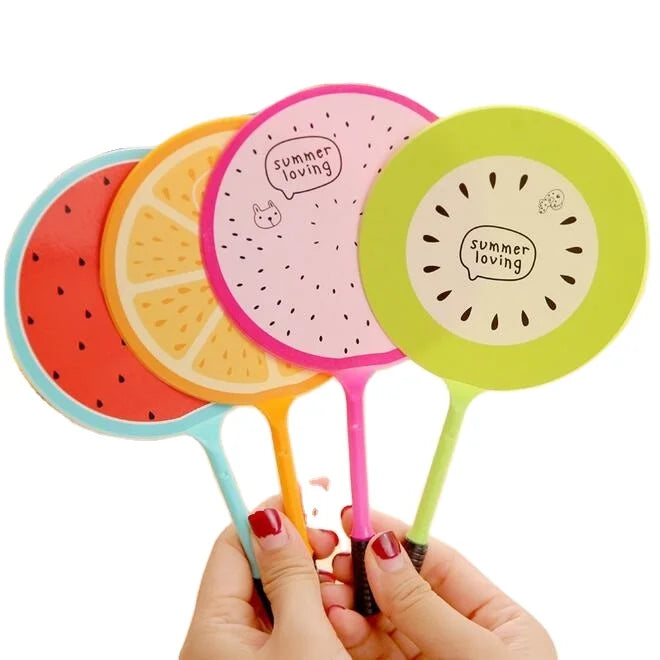 Kawaii  Fan Style Fresh Fruit Design Ballpoint Pen Ball Pen Funny Students' Gift Kids' Toy Office School Supplies