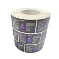 Purple Gold Blocking Gilding Castor Oil Private Label Body Care Skin Care Essential Oil Custom Label